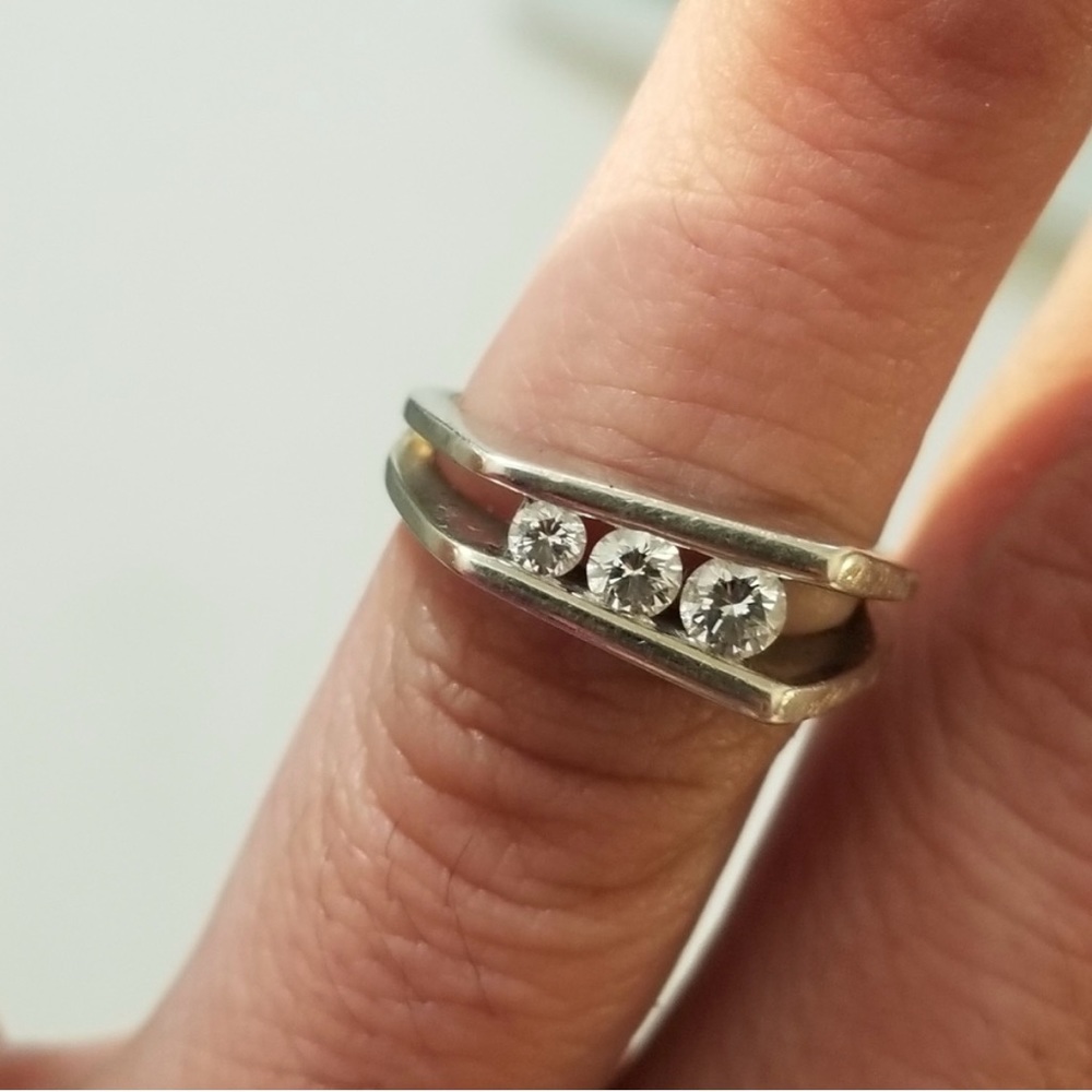 14k Solid Gold Diamond Ring